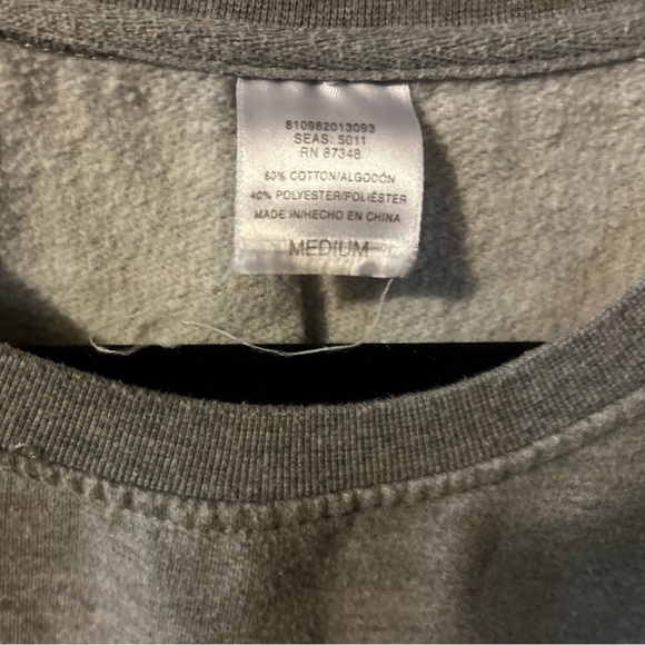 Vintage grey medium unisex sweatshirt - Picture 2 of 4